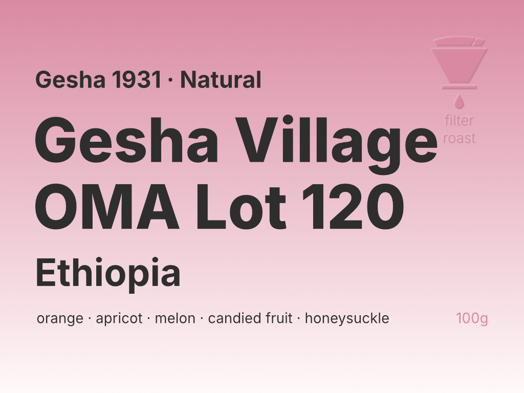 Photo of Ethiopia Gesha Village OMA Lot 120 Gesha 1931 (N)