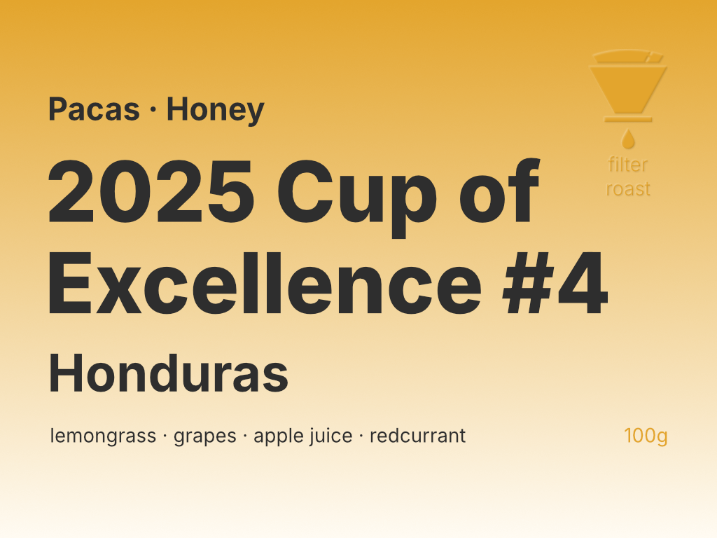 Photo of 2025 Honduras Cup of Excellence #4 El Ocote Pacas (H)