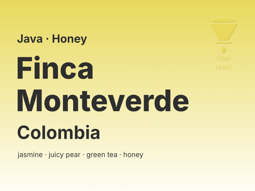 Photo of Colombia Finca Monteverde Java (H)