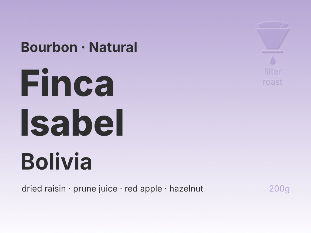 Photo of Bolivia Finca Isabel Bourbon (N)